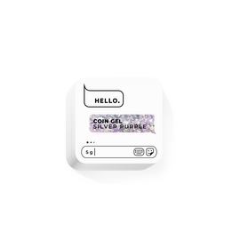 HELLO. Coin gel, SILVER PURPLE, 5 g, гель для дизайну #1