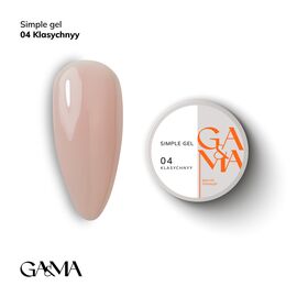 GA&MA. Simple builder gel #4 Classic, 30 ml, гель без опилу, Класичний #1