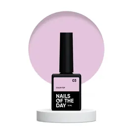 NOTD. Color Top #03, 10 ml, блідо-рожевий топ без липкого шару #1