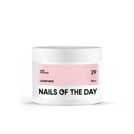 NOTD. Cover Base, NEW Formula #29, 30 ml, ніжно-нюдова камуфлююча база зі срібним шимером #1
