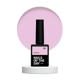 NOTD. Color Top #01, 10 ml, ніжно-рожевий топ без липкого шару #1