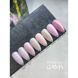 GA&MA. Simple builder gel #5 Cream, 15 ml, гель без опилу, Кремовий #2
