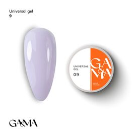 GA&MA. Universal gel #9, Lilac, гель без опилу, рідкий, 15 ml #1