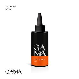 GA&MA. Hard Top coat, no UV, 50 ml, Топ Хард, без липкого шару, без УФ фільтрів #1
