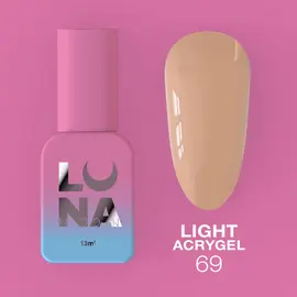 LUNAmoon. Light Acrygel #69, 13 ml, рідкий гель для укріплення #1
