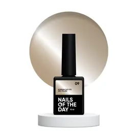 NOTN. Korean "Cat eye" Gel Polish #09, 10 ml, гель-лак "котяче око" нюдово-бежевий #1