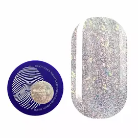 TOUCH. Builder Gel, Muse #02, 15 ml, міцний гель для нарощування з блискучими частинками #1