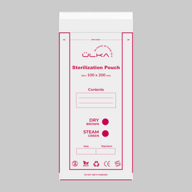 Ülka. Sterilization Pouch, 100*200, 100 pcs. Крафт-пакети для стерилізації з індикатором, 100*200, 100 шт. #1