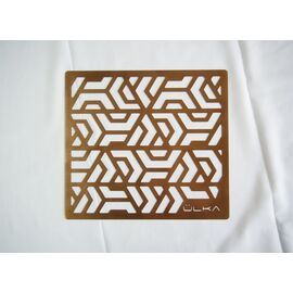 Ülka. Ventilation grille for nail dust collector Premium, Rose gold. Металева решітка для манікюрної витяжки, рожеве золото #1