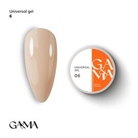 GA&MA. Universal gel 6, гель без опилу, рідкий, 15 ml #1