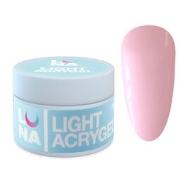 LUNAmoon. Light Acrygel #16 Milky pink, 30 ml, рідкий гель, молочно-рожевий #1