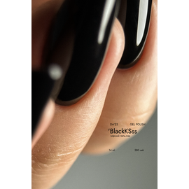 DA'23. Gel Polish, BlackKSss, 14 ml, гель-лак чорний #2