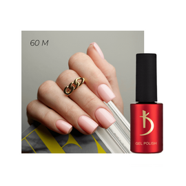 KODI Gel polish #60M Nude, натуральний нюд, 7 ml, гель-лак #2
