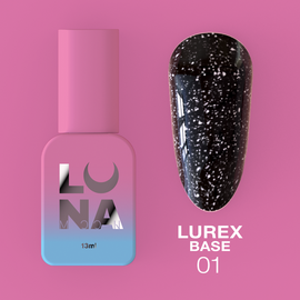 УЦІНКА / LUNAmoon. Lurex Base #01, Reflective, 13 ml, світловідбиваюча база #1