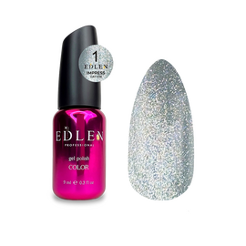 EDLEN. Gel Polish Impress Сat №1, 9 ml, світловідбиваючий гель-лак "котяче око" #1