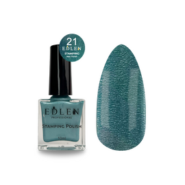 EDLEN. Stamping nail polish, №21, 10 ml. Лак для стемпінгу #1