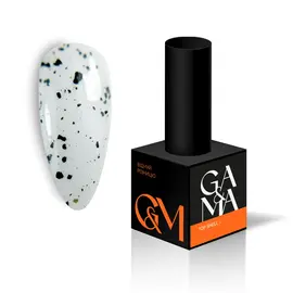 GA&MA. Shell Top #001, 10 ml, топ з чорними пластівцями #1