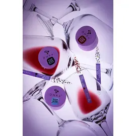 DNKa’. Top coat "Wine", Black, 15 ml. Топ з чорними келихами #2