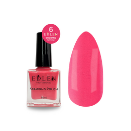 EDLEN. Stamping nail polish, №6, 10 ml. Лак для стемпінгу #1