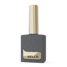 HELLO. Coin Top coat, Gold, 15 ml, Топ з золотистими шестигранниками #1