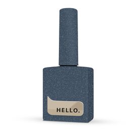 УЦІНКА / HELLO. Reflective Gel Polish, DARING, 15 ml, гель-лак, темно-синій зі срібними світловідбиваючими частинками #1