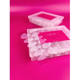 EDLEN. Top Nail Forms "ALMOND" with French form, 120 pcs, Верхні форми для нарощування + молди, мигдаль, 120 шт #2
