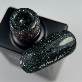 NOTN. Гель-лак Mohito, #354, світловідбиваючий холодний темно-зелений, 10 ml #2