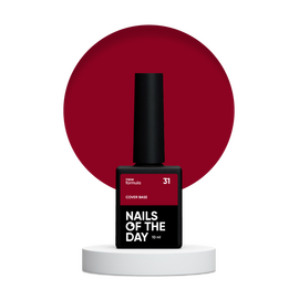 NOTD. Cover Base, NEW Formula #31, 10 ml, червона камуфлююча база #1