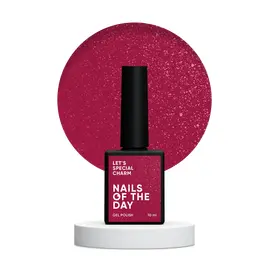 NOTD. "Let's Special" , Gel Polish, Charm, малиново-рожевий із дрібним шимером, 10 ml #1