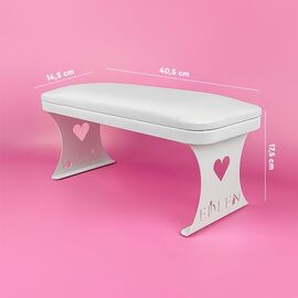 EDLEN. Підлокітник для манікюру Nail Love, білий #2