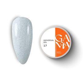 GA&MA. Universal gel 17, гель без опилу, рідкий, з шимером, 15 ml #1