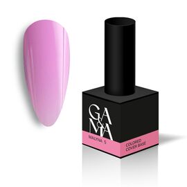 GA&MA. Colored base #5, RASPBERRY, кольорова база, Малина, 15 ml #1
