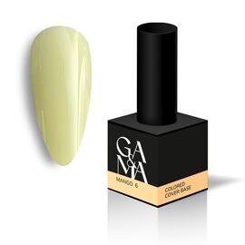 GA&MA. Colored base #6, MANGO, кольорова база, Манго, 15 ml #1