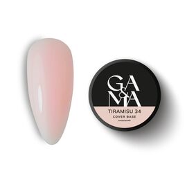 GA&MA. Cover base #34 TIRAMISU, 30 ml, ОНОВЛЕНА ФОРМУЛА #1