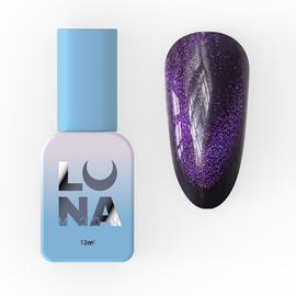 LUNAmoon. "Cat Eye" Gel Polish #258, 13 ml, гель-лак «Котяче око» на вітражній основі #1