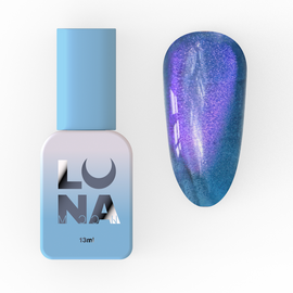 LUNAmoon. "Cat Eye" Gel Polish #255, 13 ml, гель-лак «Котяче око» на вітражній основі #1