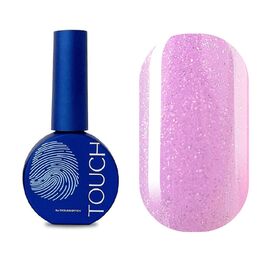 TOUCH. Gradient Top coat #2, with shimmer, 13 ml, кольоровий топ з дрібним шимером, фіолетовий #1