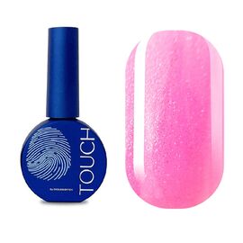 TOUCH. Gradient Top coat #3, with shimmer, 13 ml, кольоровий топ з дрібним шимером, рожевий #1