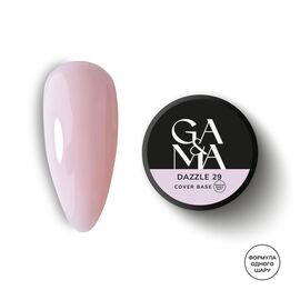 GA&MA. Cover base #29, DAZZLE, 30 ml (формула одного шару) #1