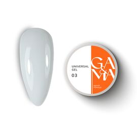 GA&MA. Universal builder gel, #3 Milky, 30 ml, гель без опилу, молочний напівпрозорий, рідкий #1