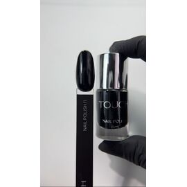 TOUCH. Nail Polish, #11, 8 ml. Лак для нігтів, чорний #2