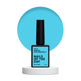 NOTD. "Let's Special" Gel Polish, Pantone 2025/6, 10 ml, яскравий блакитний гель–лак #1