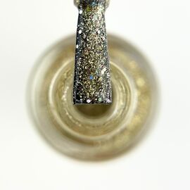TOUCH. Nail Polish, #08, 8 ml. Лак для нігтів, прозорий із золотими частинками #1