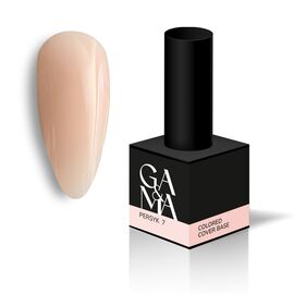 GA&MA. Colored base #7, PEACH, кольорова база, Персик, 15 ml #1