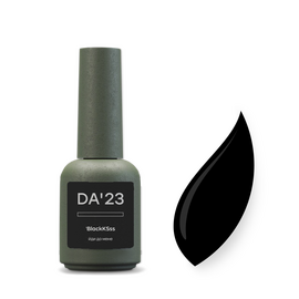 DA'23. Gel Polish, BlackKSss, 8 ml, гель-лак чорний #1