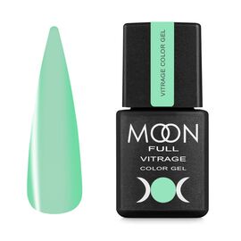 MOON FULL. Vitrage Gel Polish, #04, 8 ml. Вітражний гель-лак, бірюзовий #1