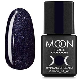 MOON FULL. Gel Polish, #189, 8 ml. Гель-лак, чорний з блискітками #1