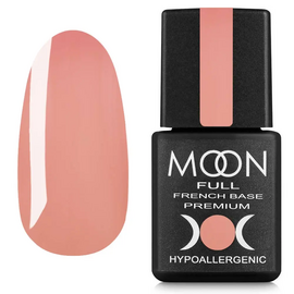 MOON FULL. Cover Base, French Premium #32, 8 ml. Кольорова база, нюдово-рожева #1