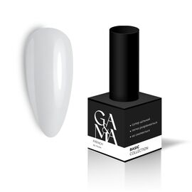 GA&MA. Gel polish "FRENCH", white, 10 ml, гель-лак, щільний білий для френчу #1