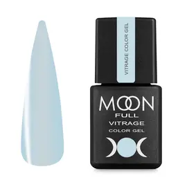 MOON FULL. Vitrage Gel Polish, #05, 8 ml. Вітражний гель-лак, блакитний #1
